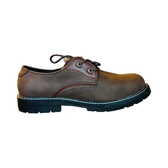 Men’s Dress Shoes Brown NWT Lace Up Oxford Style - Picture 3 of 5